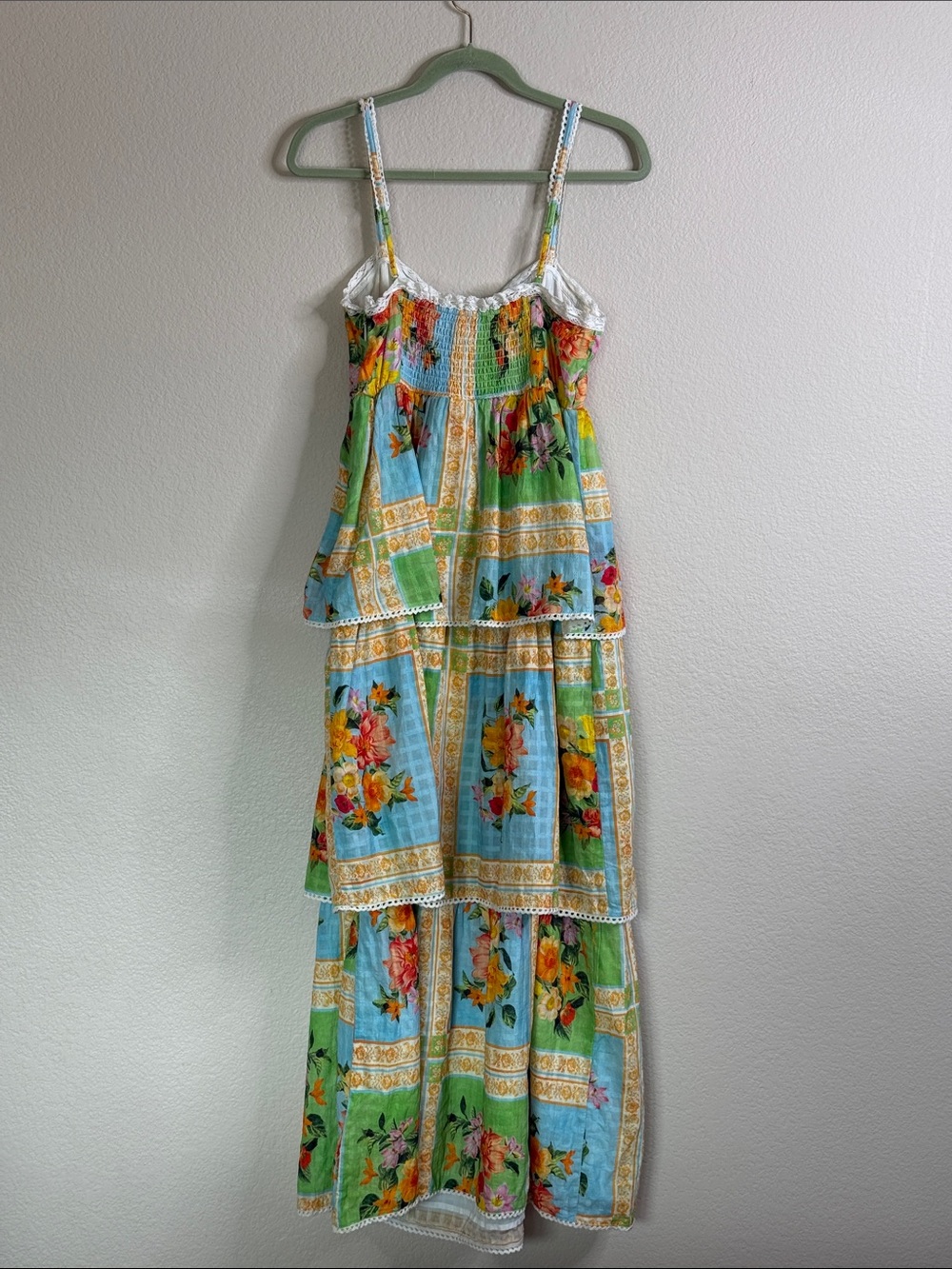 Show Me Your Mumu Peyton tiered floral maxi dress women’s L NWT - Picture 7 of 7
